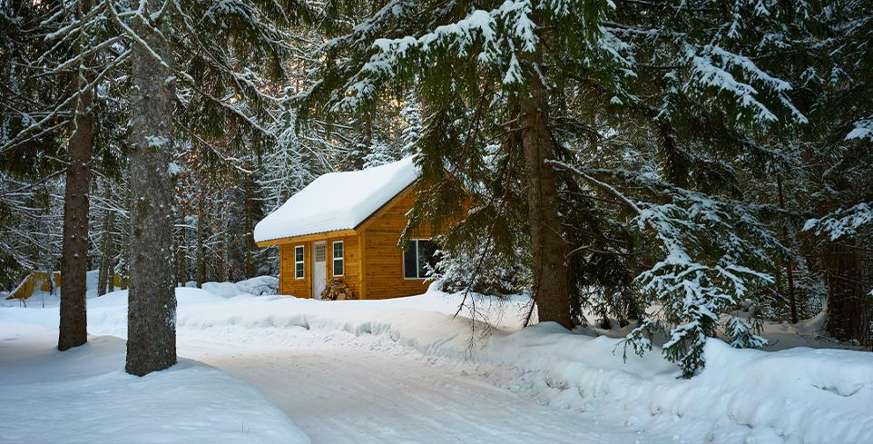 chalet chauffage-pour-chalet-peche