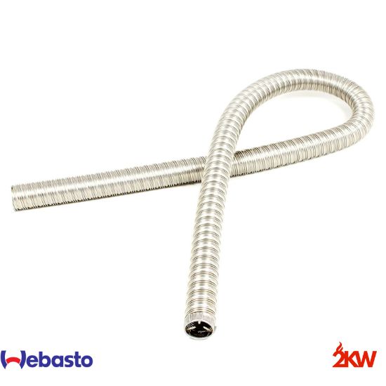 Tuyau flexible ø 24mm en acier inoxydable avec capuchon