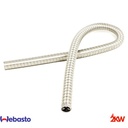 Tuyau flexible ø 24mm en acier inoxydable avec capuchon
