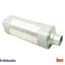 Silencieux et entrée / sortie pour chauffage Webasto 60mm