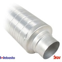 Silencieux et entrée / sortie pour chauffage Webasto 90mm