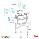 Chauffage Wallas 1300 + kit de montage