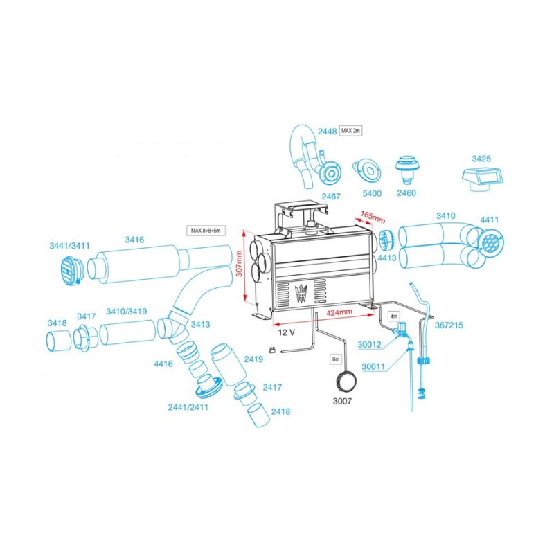 Chauffage marin Wallas Spartan Twin Air