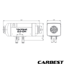 Chauffage diesel CARBEST VanHeat 4.0-DH – Puissance et confort thermique pour fourgons et bateaux
