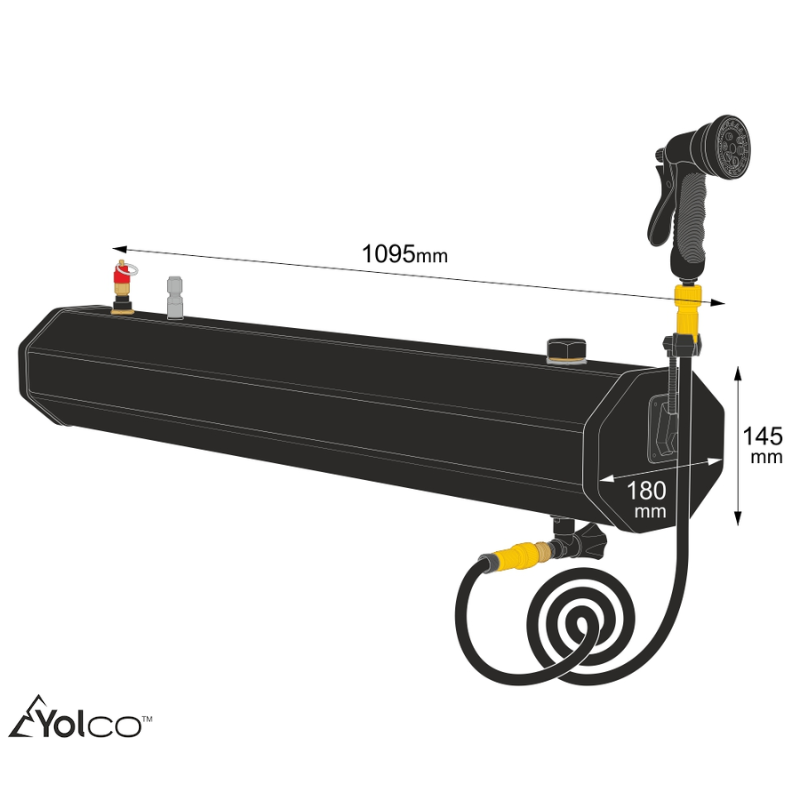 Réservoir d'eau avec douche Yolco WT18 