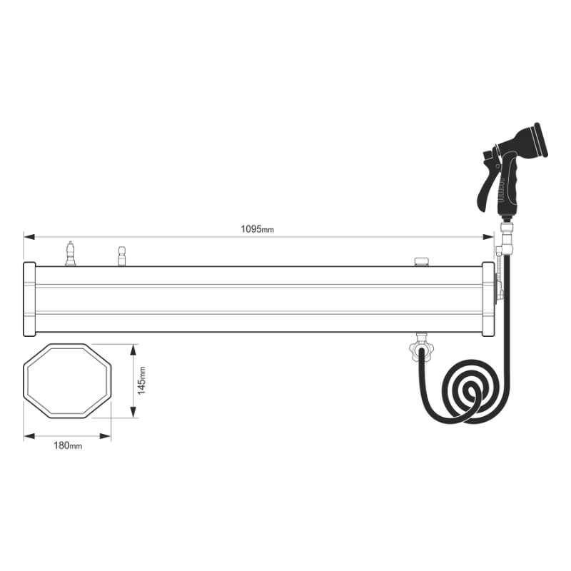Réservoir d'eau avec douche Yolco WT18 