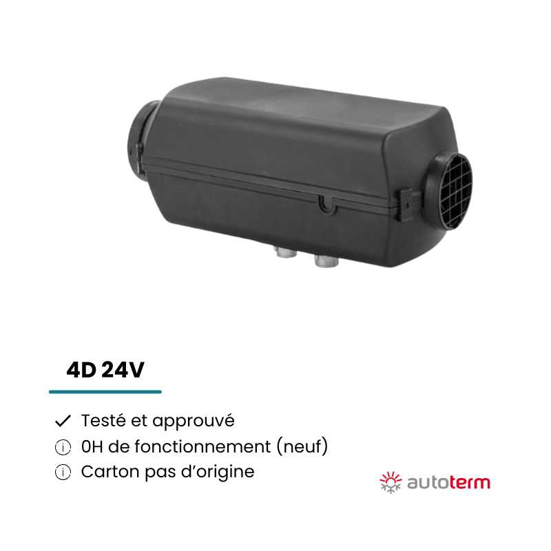 Chauffage Autoterm Air 4D 24V – 4 kW | Déstockage – 0 h de fonctionnement