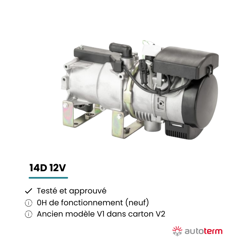 Chauffage Autoterm Flow 14D 12 V – Ancienne version (V1) | Retour client neuf – 0 h de fonctionnement
