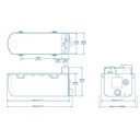 Kit complet chauffe-eau gaz et électrique Whale Expanse 8 L + panneau de commande