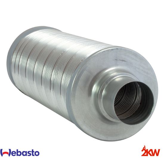 Silencieux et entrée / sortie pour chauffage Webasto 60mm