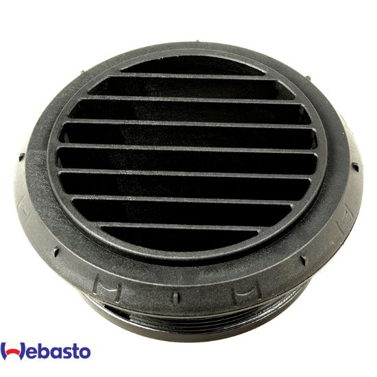 [1320932A] Grille d'aération d'origine ø 90mm 90° (Noir)