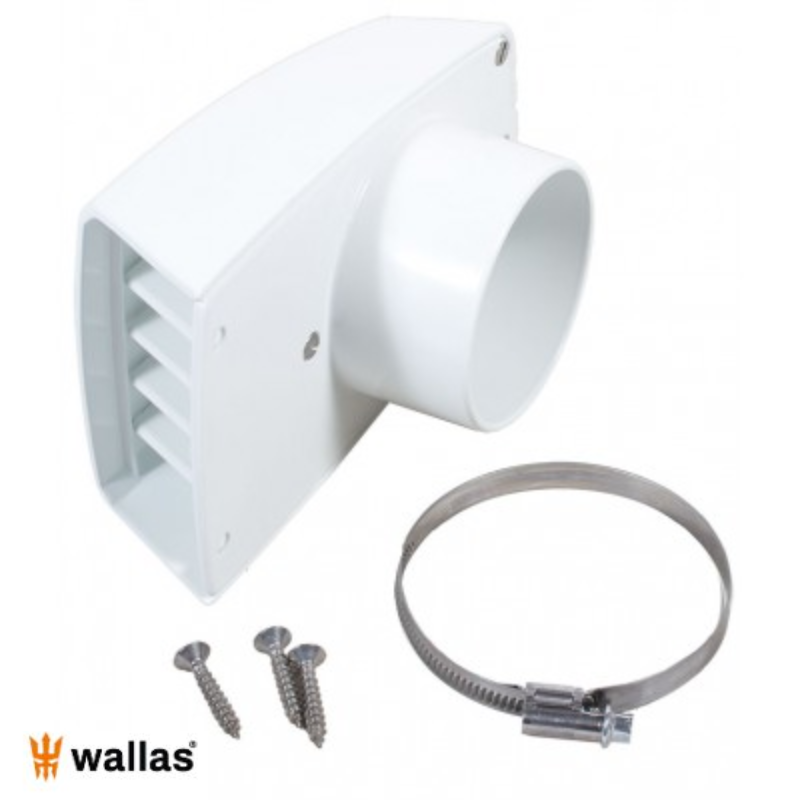 Grille d’admission d’air protégée contre l’eau ø 75 mm