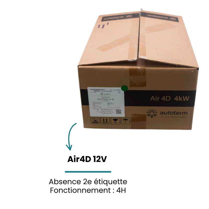 Chauffage diesel Autoterm Air 4D 12V – Reconditionné – 4h de fonctionnement