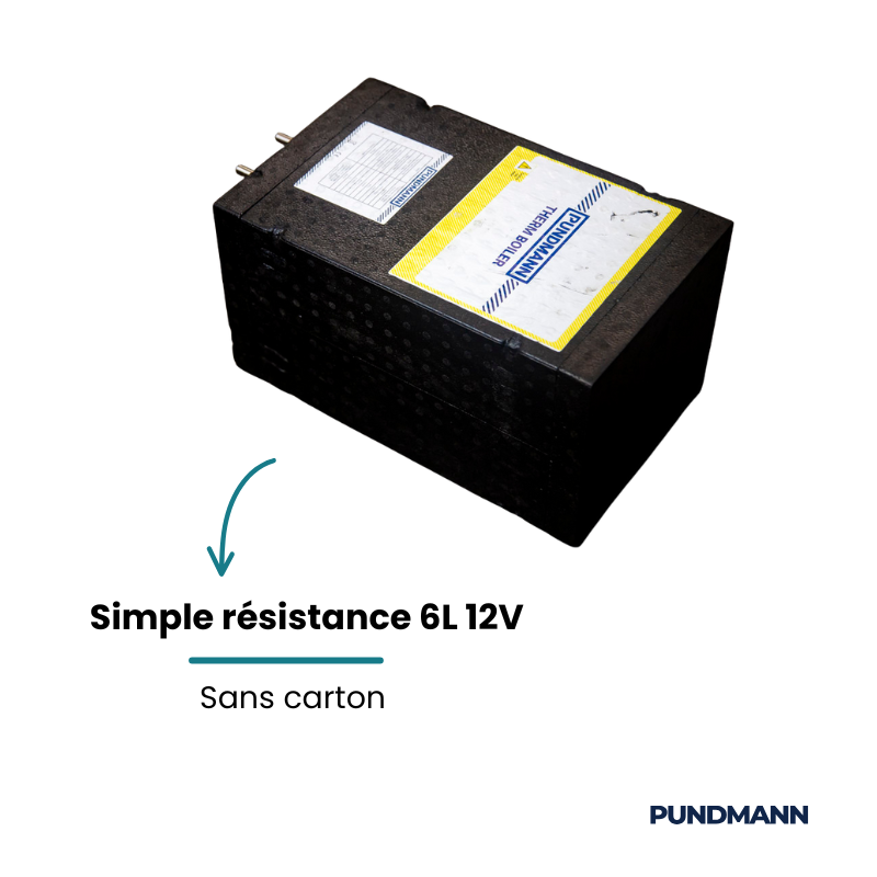 Chauffe-eau Pundmann 6L 12V – Neuf déstockage – Simple résistance – Sans carton
