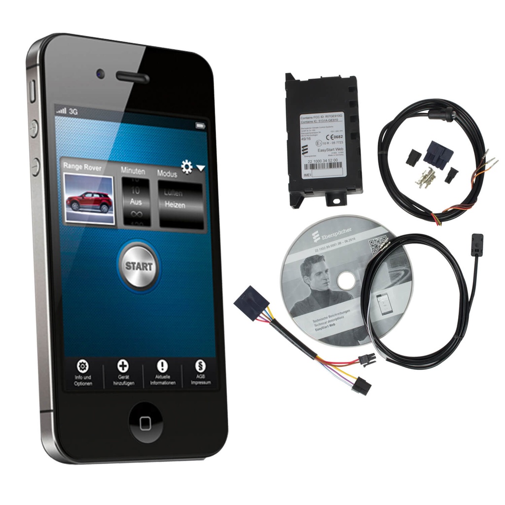 Télécommande Eberspächer EasyStart Web 7.2 – Commande chauffage via application