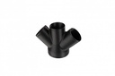 Adaptateur en forme de W ⌀ 90 mm vers 3x ⌀ 60 mm