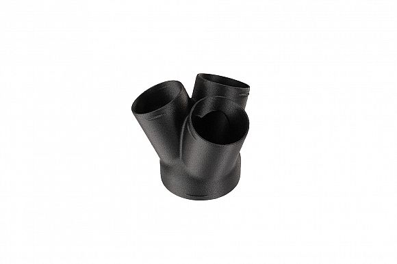 [ATR2-R3Y90603D-BK] Adaptateur en W pour conduit d'air Ø 90 - 3x 60 mm