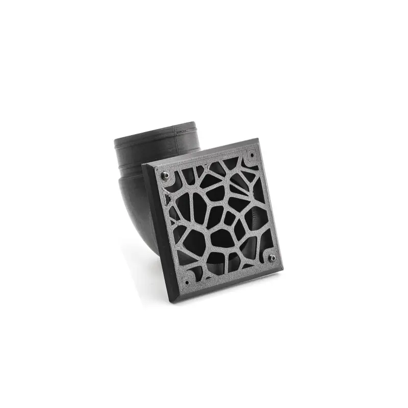 Sortie d'air d'angle 90° Ø60 mm cache Voronoi