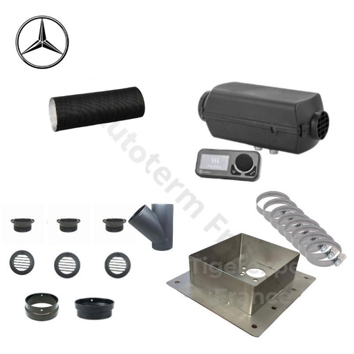 Kit chauffage Mercedes Sprinter L3H3 - L4H3 - montage intérieur