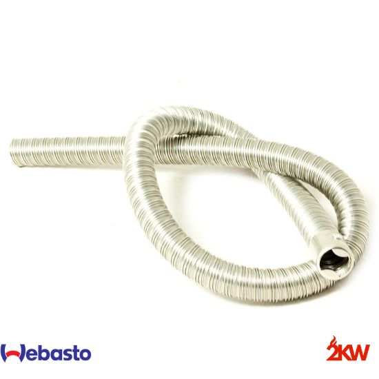 [337390AK] Tuyau flexible ø 22mm en acier inoxydable avec capuchon
