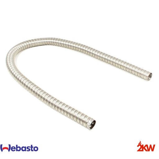 [90394AK] Tuyau flexible ø 24mm en acier inoxydable avec capuchon