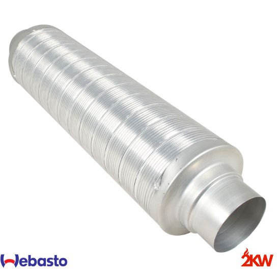 [1321734A] Silencieux et entrée / sortie pour chauffage Webasto 90mm