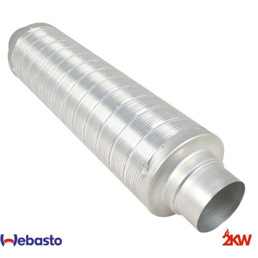 [1321734A] Silencieux et entrée / sortie pour chauffage Webasto 90mm