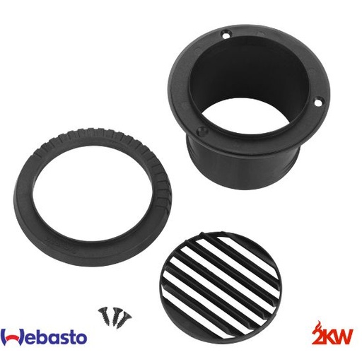 [107984] Grille d'aération Webasto ø 80mm orientable à 45°