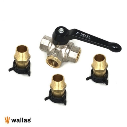 [7424] Vanne d'eau à 3 voies