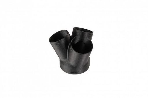 [ATR2-R3Y90603D-BK] Adaptateur en W pour conduit d'air Ø 90 - 3x 60 mm