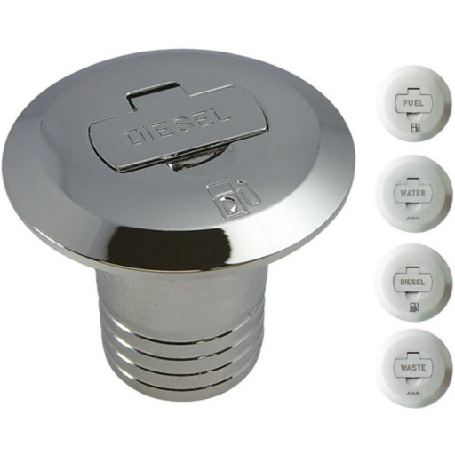 [20.668.05] Nable fuel droit en laiton Ø 38 mm avec clé